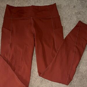 Fabletics Rusty Orange Leggings 3/4